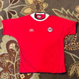 2000 - 2002 Umbro Norway soccer Jersey